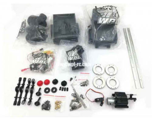 Радиоуправляемая машина WPL военный грузовик (серый) 4WD 2.4G 1/16 KIT