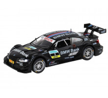 Машина "АВТОПАНОРАМА" BMW M3 DTM, черный, 1/32, свет, звук, инерция, в/к 17,5*13,5*9 см