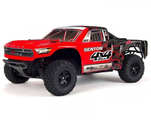 Шорт-корс трак 1:10 ARRMA Senton Mega 550 Brushed 4WD Short Course Truck RTR (красный)