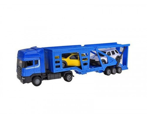 Машина Autotime SCANIA CAR TRUCK автовоз с 2-мя Машинками 1:48