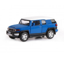 Машина "АВТОПАНОРАМА" Toyota FJ Cruiser, синий, 1/32, свет, звук, инерция, в/к 17,5*13,5*9 см