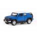 Машина АВТОПАНОРАМА Toyota FJ Cruiser, синий, 1/32, свет, звук, инерция, в/к 17,5*13,5*9 см