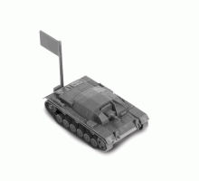 Сборная модель ZVEZDA Немецкое штурмовое орудие Stug-III Ausf.B, 1/100