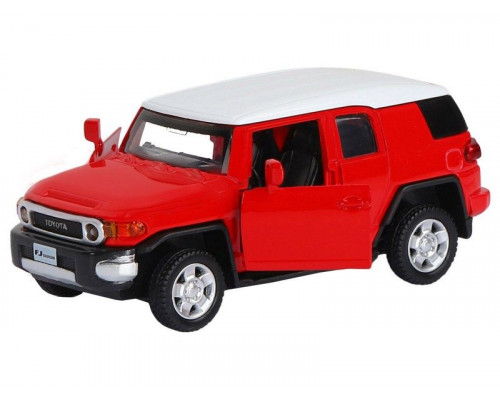 Машина АВТОПАНОРАМА Toyota FJ Cruiser, красный, 1/43, инерция, в/к 17,5*12,5*6,5 см