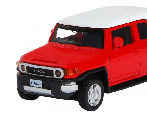 Машина АВТОПАНОРАМА Toyota FJ Cruiser, красный, 1/43, инерция, в/к 17,5*12,5*6,5 см