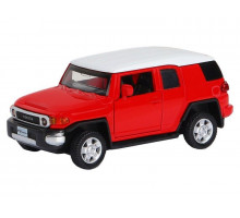 Машина "АВТОПАНОРАМА" Toyota FJ Cruiser, красный, 1/43, инерция, в/к 17,5*12,5*6,5 см