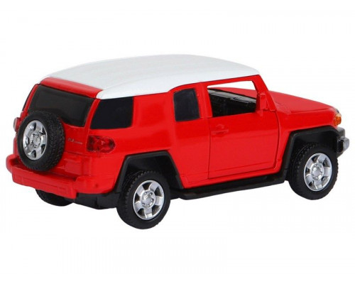 Машина АВТОПАНОРАМА Toyota FJ Cruiser, красный, 1/43, инерция, в/к 17,5*12,5*6,5 см