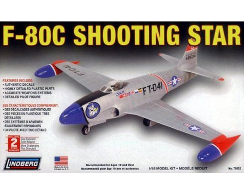 Склеиваемая модель Hawk Lindberg 1/48 F-80 C Shooting Star