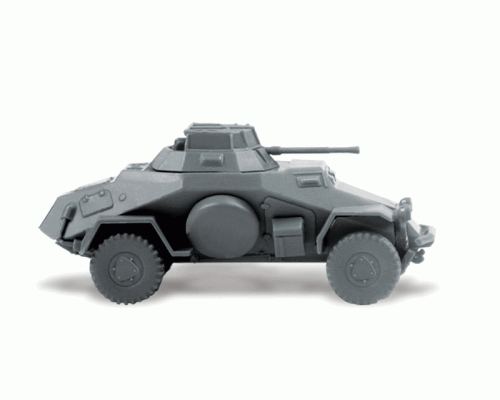 Сборная модель ZVEZDA Немецкий легкий бронеавтомобиль Sd.kfz 222, 1/100