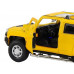 Машина АВТОПАНОРАМА Hummer H3, желтый, 1/32, свет, звук, инерция, в/к 17,5*13,5*9 см