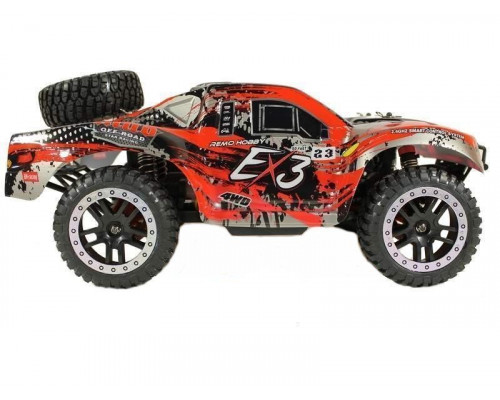 Радиоуправляемый шорт-корс Remo Hobby EX3 Brushless UPGRADE (красный) 4WD 2.4G 1/10 RTR