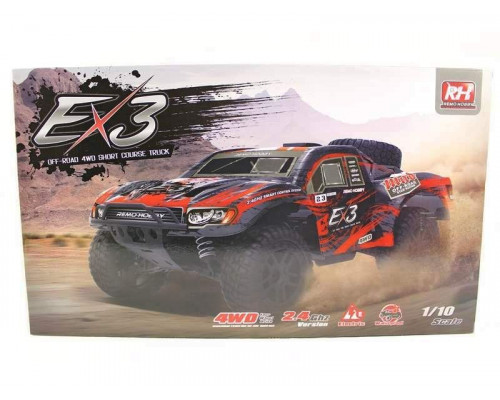 Радиоуправляемый шорт-корс Remo Hobby EX3 Brushless UPGRADE (красный) 4WD 2.4G 1/10 RTR