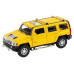 Машина АВТОПАНОРАМА Hummer H3, желтый, 1/32, свет, звук, инерция, в/к 17,5*13,5*9 см