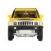 Машина АВТОПАНОРАМА Hummer H3, желтый, 1/32, свет, звук, инерция, в/к 17,5*13,5*9 см