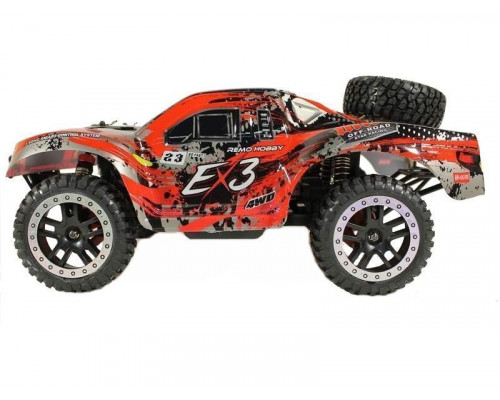 Радиоуправляемый шорт-корс Remo Hobby EX3 Brushless UPGRADE (красный) 4WD 2.4G 1/10 RTR