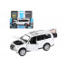 Машина АВТОПАНОРАМА Mitsubishi Pajero 4WD Tubro, белый, 1/33, свет, звук, в/к 17,5*13,5*9 см