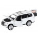 Машина АВТОПАНОРАМА Mitsubishi Pajero 4WD Tubro, белый, 1/33, свет, звук, в/к 17,5*13,5*9 см