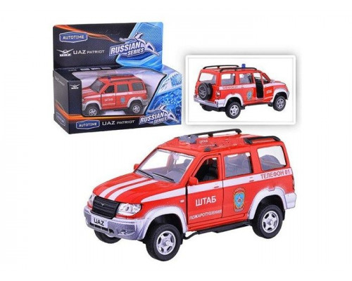 Машина Autotime UAZ PATRIOT пожарная охрана 1:43