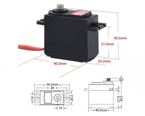 Сервомашинка цифровая JX Servo PDI-5508MG (55.6г/8.2/0.07/6V) стандартная