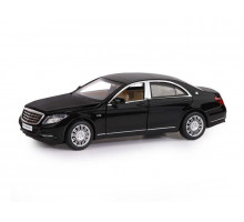 Машина "АВТОПАНОРАМА" Mercedes-Benz S600, черный, 1/32, свет, звук, инерция, в/к 17,5*13,5*9 см