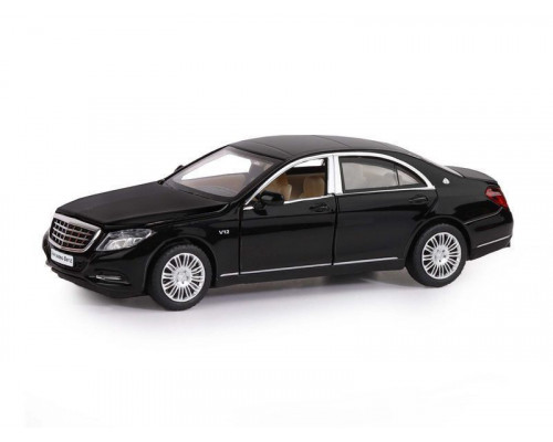 Машина АВТОПАНОРАМА Mercedes-Benz S600, черный, 1/32, свет, звук, инерция, в/к 17,5*13,5*9 см