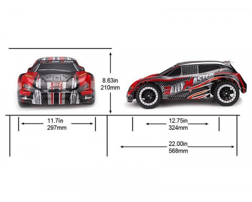 Радиоуправляемая шоссейка Remo Hobby Rally Master (оранжевая) 4WD 2.4G 1/8 RTR