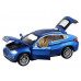 Машина АВТОПАНОРАМА BMW X6, синий, 1/32, свет, звук, инерция, в/к 17,5*13,5*9 см