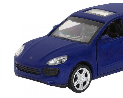 Машина АВТОПАНОРАМА Porsche Cayenne S, синий перламутр, 1/43, инерция, в/к 17,5*12,5*6,5 см