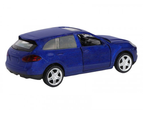 Машина АВТОПАНОРАМА Porsche Cayenne S, синий перламутр, 1/43, инерция, в/к 17,5*12,5*6,5 см