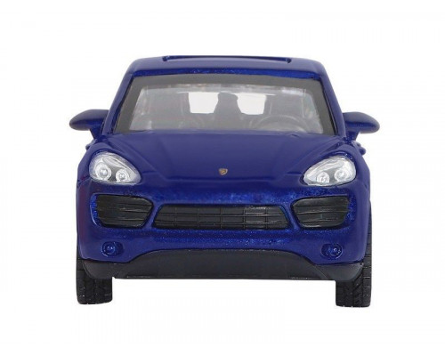 Машина АВТОПАНОРАМА Porsche Cayenne S, синий перламутр, 1/43, инерция, в/к 17,5*12,5*6,5 см