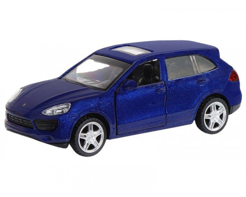 Машина АВТОПАНОРАМА Porsche Cayenne S, синий перламутр, 1/43, инерция, в/к 17,5*12,5*6,5 см