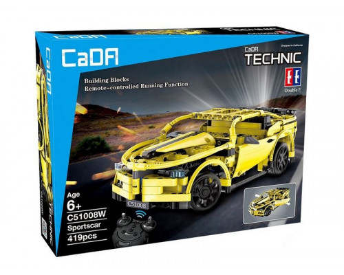 Р/У конструктор CaDA Technic спортивная машина (419 деталей)