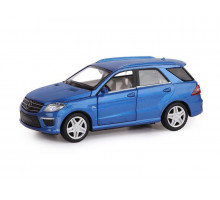 Машина "АВТОПАНОРАМА" Mercedes-Benz ML63 AMG, синий, 1/32, свет, звук, инерция, в/к 17,5*13,5*9 см