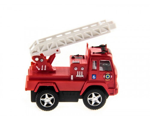 Машина Kinsmart Funny Fire Engine pull back action инерция (1/12шт.) 1:32 б/к