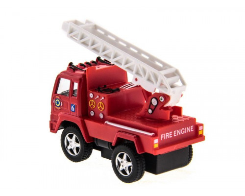 Машина Kinsmart Funny Fire Engine pull back action инерция (1/12шт.) 1:32 б/к