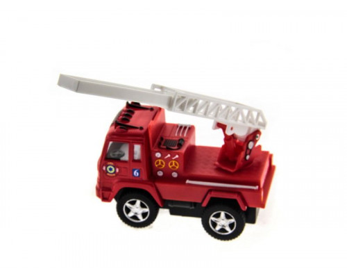 Машина Kinsmart Funny Fire Engine pull back action инерция (1/12шт.) 1:32 б/к