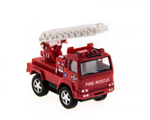 Машина Kinsmart Funny Fire Engine pull back action инерция (1/12шт.) 1:32 б/к