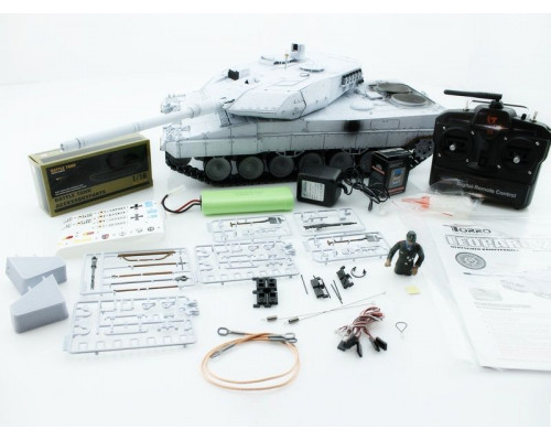 Р/У танк Taigen 1/16 Leopard 2 A6 (Германия) (для ИК танкового боя) UN 2.4G RTR, деревянная коробка