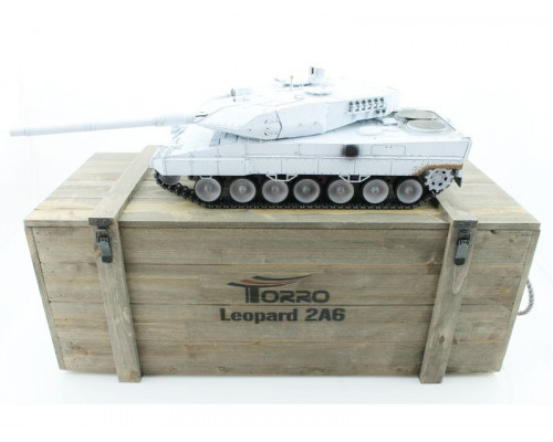 Р/У танк Taigen 1/16 Leopard 2 A6 (Германия) (для ИК танкового боя) UN 2.4G RTR, деревянная коробка