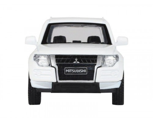 Машина АВТОПАНОРАМА Mitsubishi Pajero 4WD Tubro, белый, 1/43, инерция, в/к 17,5*12,5*6,5 см