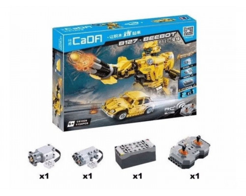 Радиоуправляемый конструктор CADA 2 в 1 трансформер B127-BeeBot (1124 детали)