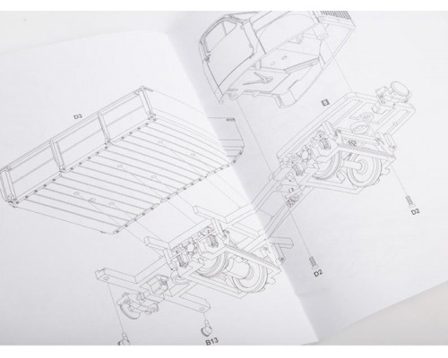 Сборная модель Грузовая моторная дрезина ГМД-4