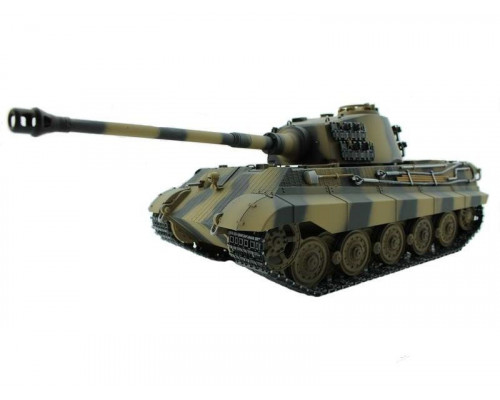 Р/У танк Torro King Tiger (башня Henschel) 1/16 2.4G, ВВ-пушка, деревянная коробка