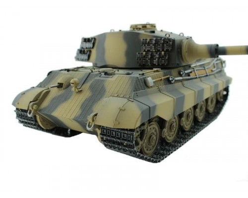 Р/У танк Torro King Tiger (башня Henschel) 1/16 2.4G, ВВ-пушка, деревянная коробка