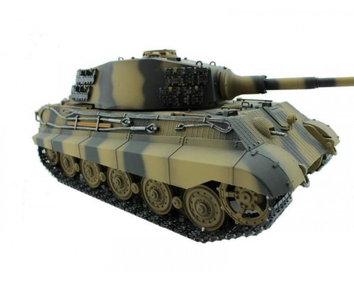 Р/У танк Torro King Tiger (башня Henschel) 1/16 2.4G, ВВ-пушка, деревянная коробка