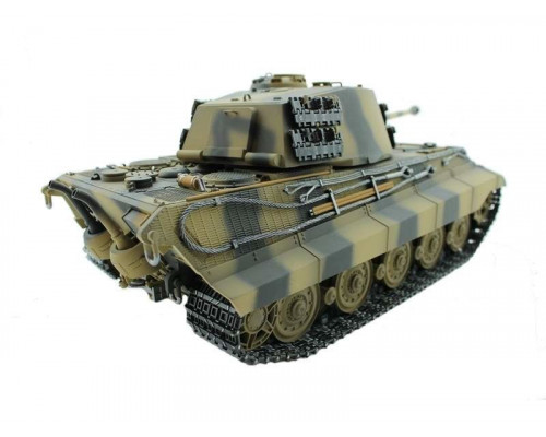 Р/У танк Torro King Tiger (башня Henschel) 1/16 2.4G, ВВ-пушка, деревянная коробка