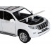 Машина АВТОПАНОРАМА Land Cruiser Prado, белый, 1/32, свет, звук, инерция, в/к 17,5*13,5*9 см