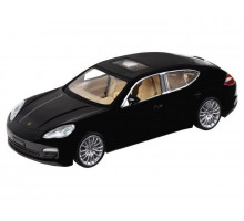 Машина "АВТОПАНОРАМА" Porsche Panamera S, черный, 1/32, свет, звук, инерция, в/к 17,5*13,5*9 см