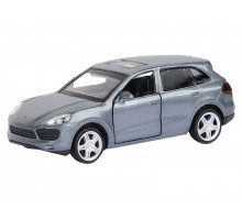 Машина "АВТОПАНОРАМА" Porsche Cayenne S, серый перламутр, 1/43, инерция, в/к 17,5*12,5*6,5 см