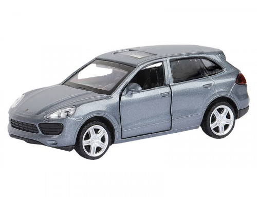 Машина АВТОПАНОРАМА Porsche Cayenne S, серый перламутр, 1/43, инерция, в/к 17,5*12,5*6,5 см